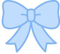 blue bow